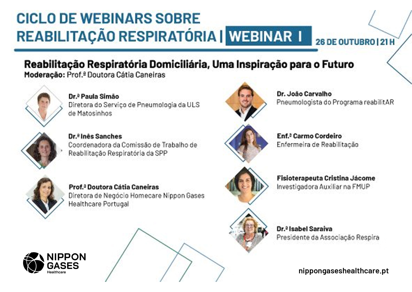 Webinar “Reabilitação Respiratória Domiciliária, uma inspiração para o futuro”