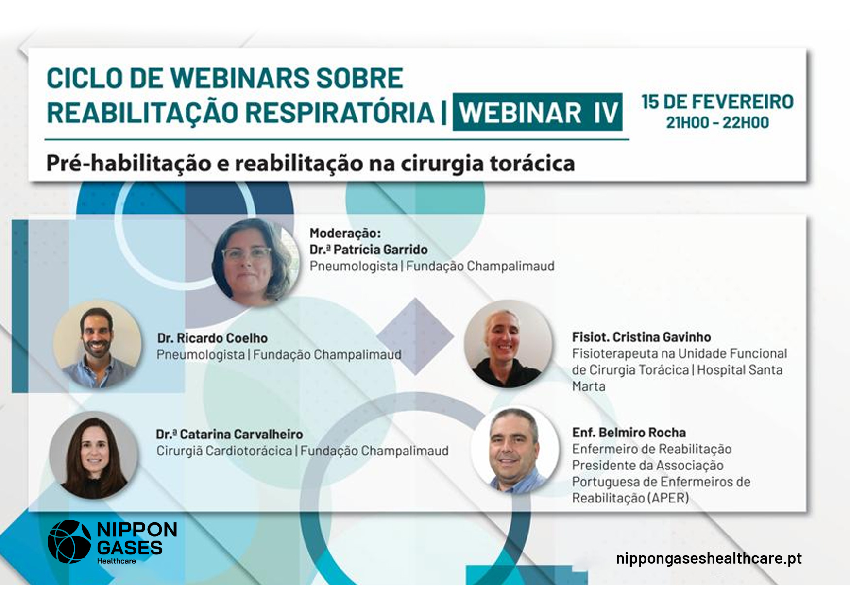 Webinar “Pré-habilitação e reabilitação na cirurgia torácica”