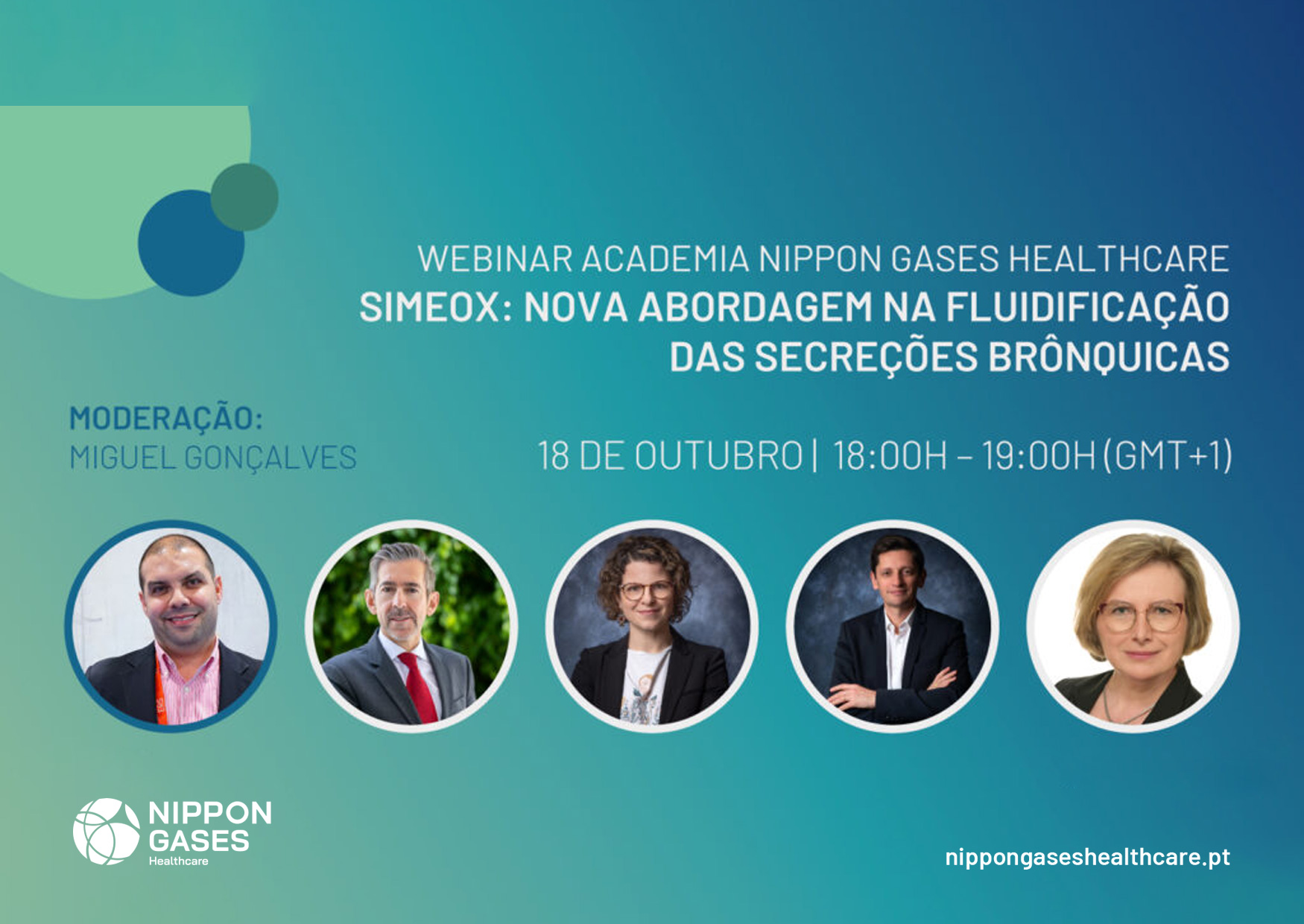 Webinar SIMEOX: Nova abordagem na fluidificação das secreções brônquicas